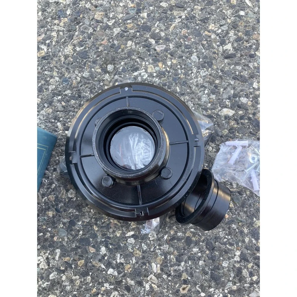 Square Shower Floor Drain Matte Black 6